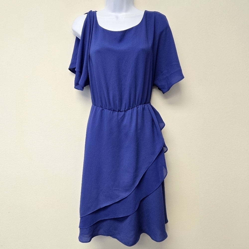 MaxandCleo Faux Wrap Dress Royal Blue M